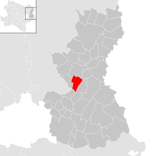Lage der Gemeinde Schönkirchen-Reyersdorf im Bezirk Gänserndorf (anklickbare Karte)