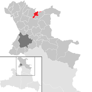 Lage der Gemeinde Schleedorf im Bezirk St. Johann im Pongau (anklickbare Karte)