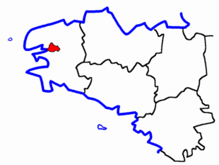 Lage des Kantons Daoulas