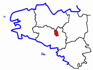 Lage des Kantons Josselin