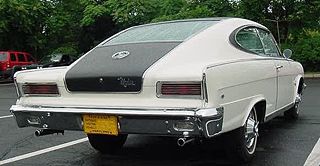 1966 AMC Marlin Rear view WhiteBlackVinyltop.jpg