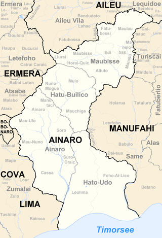 Übersichtskarte vom Distrikt Ainaro