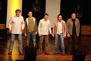 Die Wise Guys 2007 in Bonn. Von links nach rechts: Daniel Dickopf, Marc Sahr, Clemens Tewinkel, Edzard Hüneke, Ferenc Husta