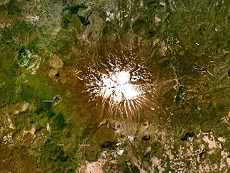 Satellitenbild des Erciyes Dağı