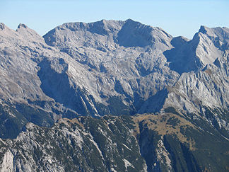 Grubenkarspitze von der Kaskarspitze