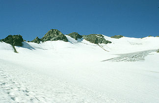 Längentaler Weißer Kogel von Nordosten, rechts der höchste Punkt