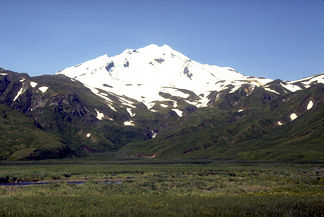 Mount Recheschnoi aus dem Russian-Bay-Tal