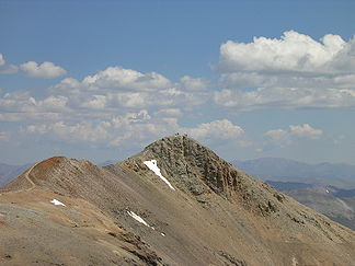 Mount Lincoln vom Gipfel des Mount Cameron gesehen