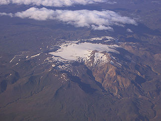 Tindfjallajökull, Luftbild