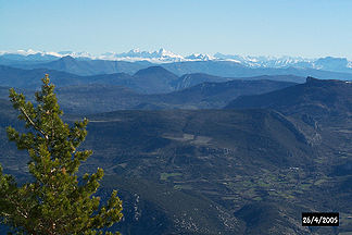 Provenzalische Voralpen (Blick vom Mont Ventoux nach Nordosten)