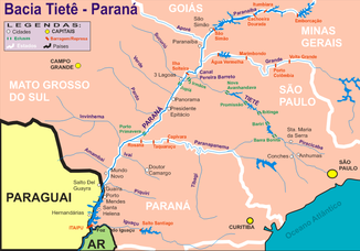 Paraná-Becken in Brasilien