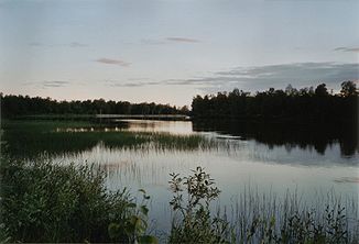 Sommernacht am Kaamasjoki