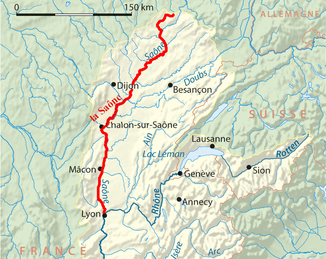Verlauf der Saône