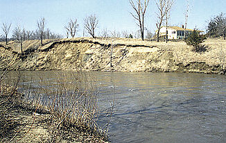 Der Le Sueur River im Blue Earth County (1996)