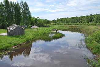 Der Fluss Mädajõgi schlängelt sich durch die historischen estnisch-setukesischen Landschaften Võrumaa und Setumaa