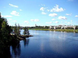 Der Kemijoki in Rovaniemi