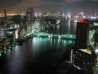 Der Sumida bei Nacht