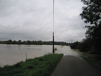 Hochwasser auf der Vezouze
