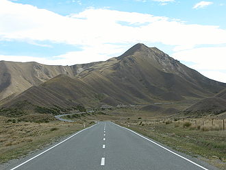 State Highway 8 Richtung Lindis Pass