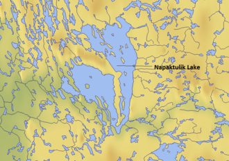 Karte des Napaktulik Lake