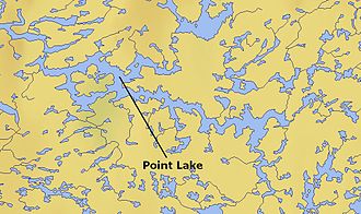 Karte von Point Lake
