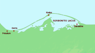 Karte des Sirbonischen Sees