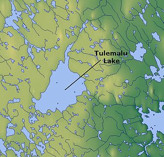 Karte des Tulemalu Lake