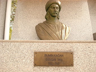 Bumin Kaghan in der Vorstellung eines Bildhauers, 20. Jh.