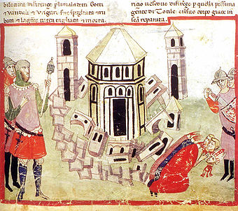 Totila bei der Belagerung von Florenz