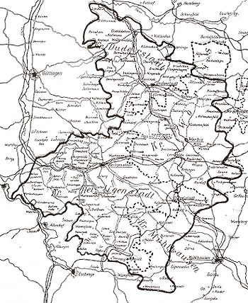 Der Landkreis Duderstadt im nördlichen Eichsfeld