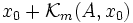 x_0 + \mathcal{K}_m(A,x_0)