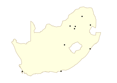 Südafrika, Austragungsorte der Fußball-Weltmeisterschaft 2010