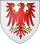 Wappen mit rotem Adler