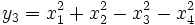 y_3=x_1^2+x_2^2-x_3^2-x_4^2