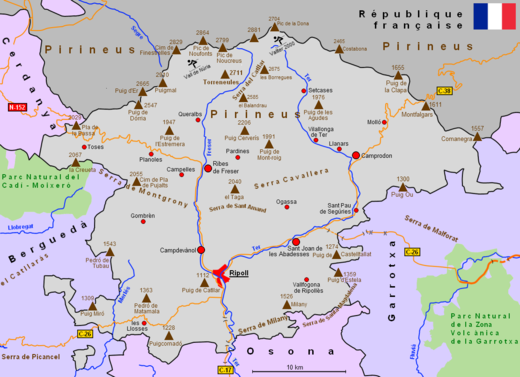Karte von Ripollès