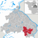 Lage des Amtes Seelow-Land im Landkreis Märkisch-Oderland