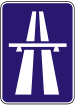 Zeichen für die Autobahn
