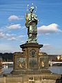 Die Statue des heiligen Johann von Nepomuk