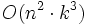 O(n^2 \cdot k^3)