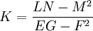K = \frac{LN - M^2}{EG - F^2}
