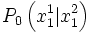 P_0 \left( {x_1^1 |x_1^2 } \right)