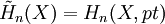 \tilde{H}_n(X) = H_n(X,pt)