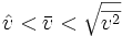 \hat v &amp;amp;lt; \bar v &amp;amp;lt; \sqrt {\overline{v^2}}