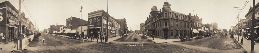 Panoramabild von Fremont aus dem Jahre 1908
