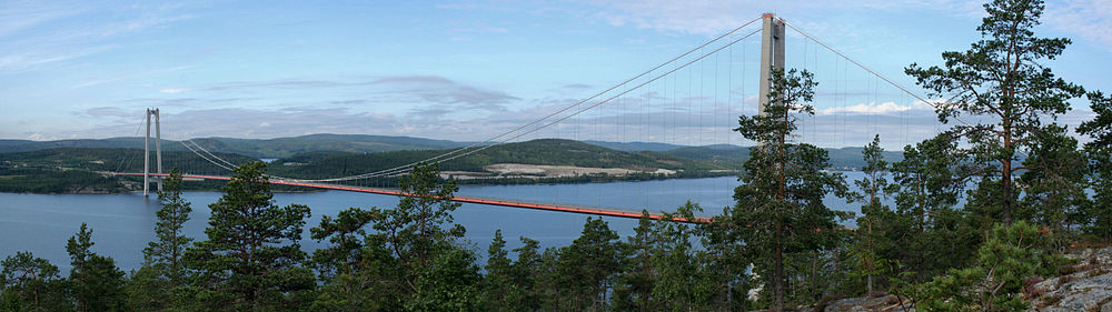 Panoramaansicht der Brücke