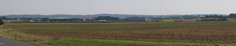 Industriegebiet Berstadt. Blickrichtung: Osten