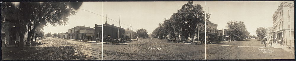 Panoramabild von Blair aus dem Jahr 1908