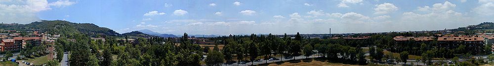 Blick über Bergamo