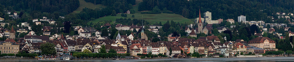 Panorama der Altstadt von Zug.