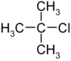 Strukturformel von tert-Butylchlorid